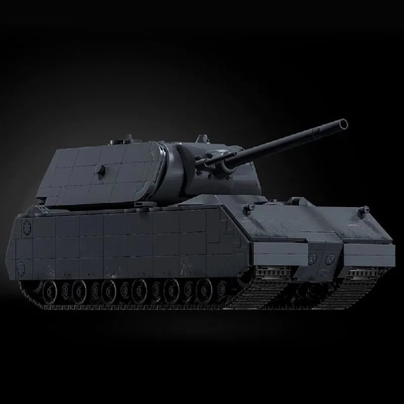 2416PCS WW2 Maus Tank Military Building Blocks Set With 7 Figures Collectible Technik Tanks Assembly Model Kit Adults Toys Gifts